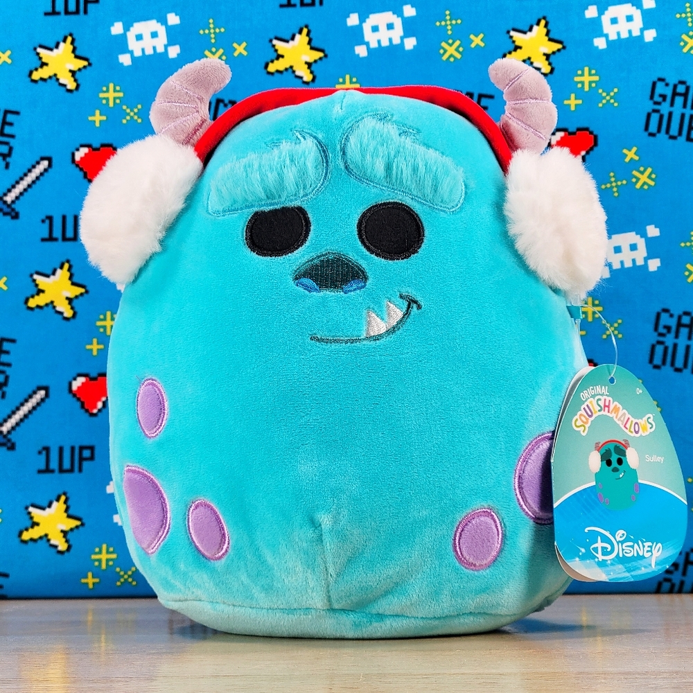 Squishmallow Sulley Monsters Inc 8" UltraSoft Disney Christmas Holiday Plush NWT